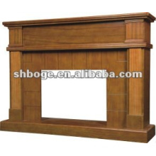 solid wood electric fireplace mantel